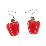 BESTYASH Pendientes Decorativos De Pimiento De Dibujos Animados Pendiente De Pimienta Joyería Para Orejas