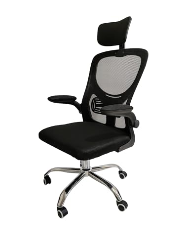 FENIXSHOP24 Sedia Ufficio Ergonomica, con Poggiatesta, Braccioli,...