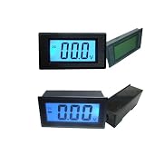 Misuratore di tensione CC Voltmetro digitale LCD a due fili Misuratore di tensione for bici elettrica Display retroilluminato blu Strumenti elettrici(Semi-closed,DC40-100V)
