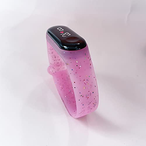 Reloj para niña Reloj de Pulsera electrónico multifunción LED Reloj Deportivo con Flash Digital para niños Relojes para niñas Relojes de Regalo para niñas (Color : Blue)