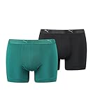 PUMA Herren Puma Sport Men's Microfiber 2 Pack BOXER, Varsity Green Combo, XL EU