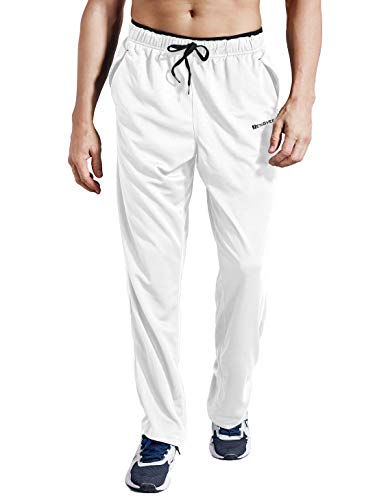 Zengvee Big Boys Sweatpants Size 14-16 Men's Athletic Pants For Teen Boy Clothes Size 10-12 Track Pants (Whiteblack01, S) #TOP1