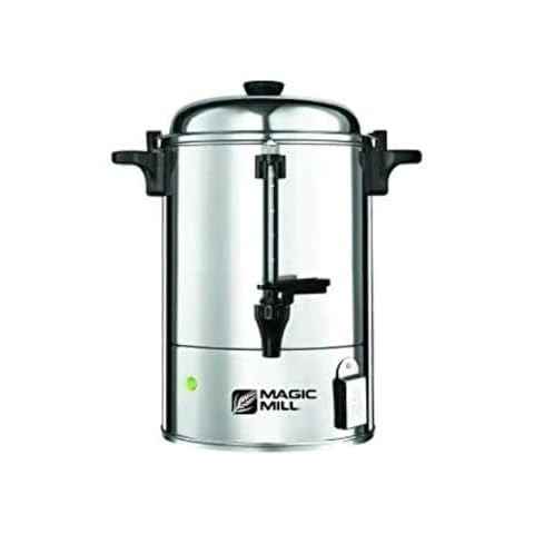 Magic Mill Stainless Steel Hot Water Urn 35Cups Cover