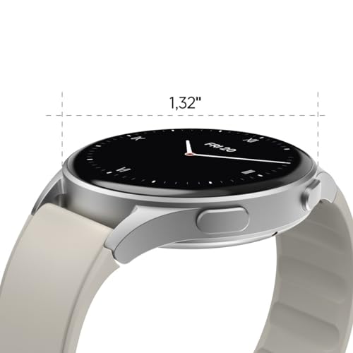 HAMA | Smartwatch 8900 (Reloj Inteligente, con GPS, Pantalla Tactil Amoled, Reloj Deportivo, Permite Hacer Llamadas en Manos Libres) Color Plata y Beige. - imagen 5