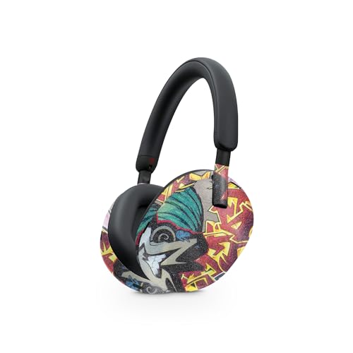 Image of MightySkins Glossy Glitter Skin Compatible with Sony WH-1000XM5 Headphones - Graffiti Wild Styles | Protective, Durable High-Gloss Glitter Finish | Easy to Apply