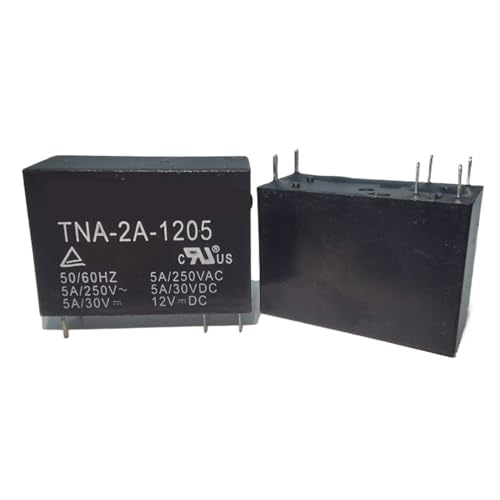 Relais de puissance électromagnétique 12VDC TNA-2A-1205 avec commutation stable à 6 broches