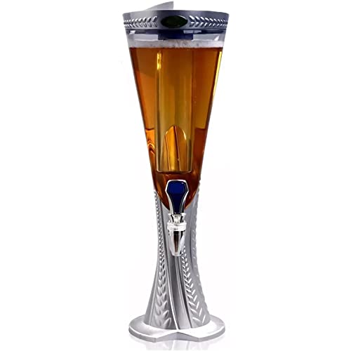 KINHA Dispensador de cerveja 3L dispensador de cerveja, coluna de cerveja com refrigerador de gelo,