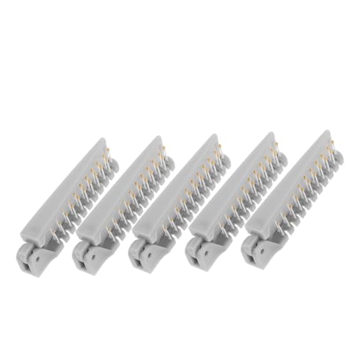 Healeved 5個折りたたみヘアブラシ 軽量コンパクト両面コーム ブラシ 広歯で