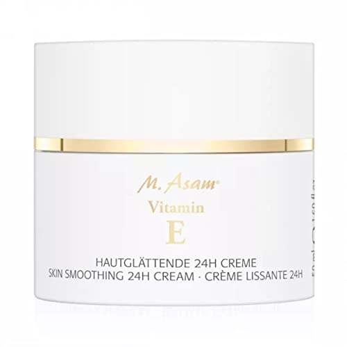M. Asam Vitamina E Crema alisadora de la piel 24 horas (50 ml) – Crema facial antiedad para una máxima suavización de la piel, protege contra influencias ambientales nocivas y envejecimiento prematuro