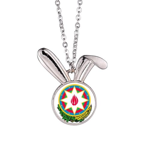 Collier emblème national Bakou Azerbaïdjan cadeau idéal pour anniversaire