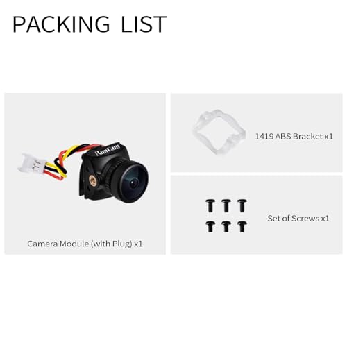 Image of RunCam FPV Camera Nano 2, 700TVL 1 /3 inch CMOS Wide Angle NTSC Compact Mini Micro Analog FPV Camera Module, for RC FPV Drone Toothpick Style Quadcopter Helicopters RC Racing Car