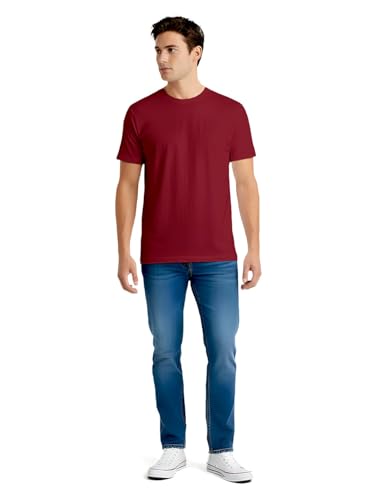 Image of 100% PIMA Cotton T Shirt for Man | Premium Men T-Shirts Regular Fit | Half Sleeve Round Neck Cotton Tshirt for Man | Mens Tees Made for Indian Climate | Available in 10 Colours
