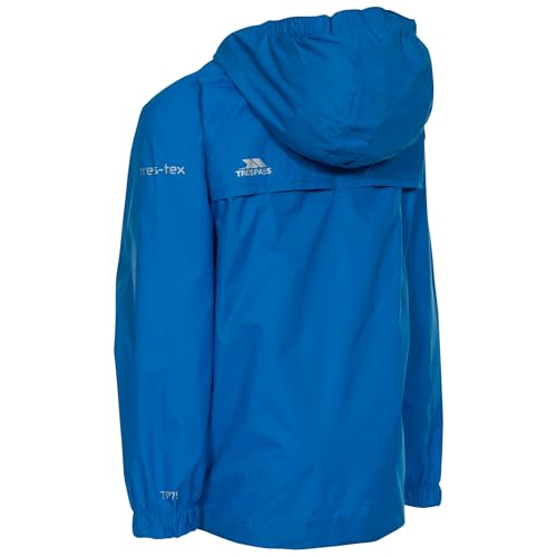 Image of Trespass Qikpac Kids Waterproof Breathable Jacket Boys Girls School Raincoat