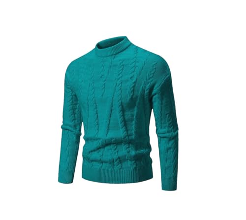 Men's Business Casual Long Sleeve Solid Color Knitted Pullover Sweater