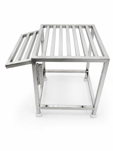Image of STAINLESS STEEL TUSLI STAND | 12 /12 /12 ( L / W / H ) STAND WEIGHT 5 KG| HEAVY DUTY| NON- SLIP FEET