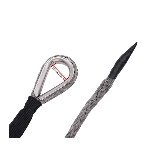 Cable de cabrestante de 15m y 3,5T con gancho cuerda remolque coche ATV 6
