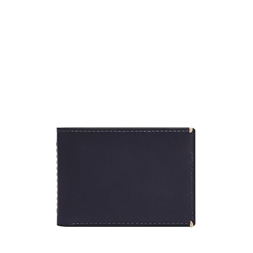 Image of Fossil Men's Wallet, Westover Leather Front Pocket Wallet for Men, Insignia Blue