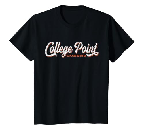 College Point Queens New York T-Shirt T-Shirt, Youth, Black, Small