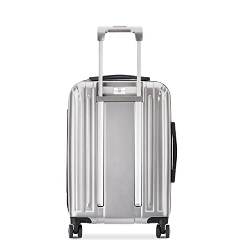 Image of DELSEY PARIS Titanium Hardside Expandable Luggage with Spinner Wheels Carry-On Luggage, Silver, Carry-On 21 Inch