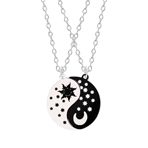 Collier Yin Yang argent 925 anti allergie ras du cou cordon reglable