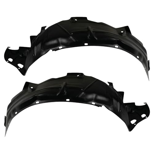 Image of TRQ Front Driver and Passenger Side Inner Fender Liner Set Compatible with 2003-2007 Honda Accord Sedan