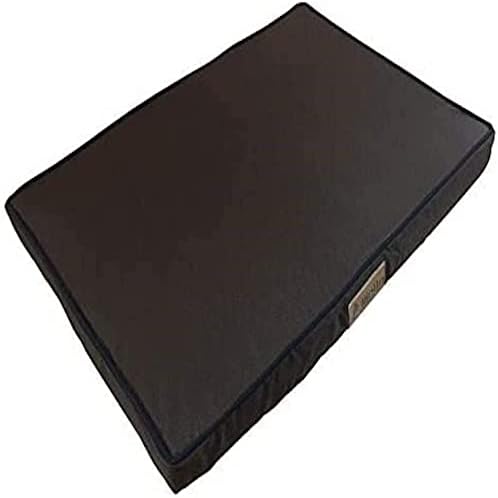 Ellie-Bo Black Waterproof Memory Foam Orthopaedic Dog Bed for Medium 30-inch Dog Cage/Crate