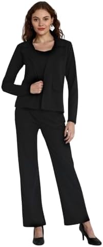 Leriya Fashion Co ord Set for Women Stylish Solid| Lycra Blend Western Blazer Suit 3 Piece Co ord Set | Casual Blazer for Women Stylish Formal Professional Office Wear