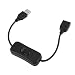 Produktbild USB-Kabel Stecker/Buchse mit EIN- / Ausschalter Verlängerungskabel Leitung für USB-Lampe USB-Lüfter-Stromleitung - Schwarz