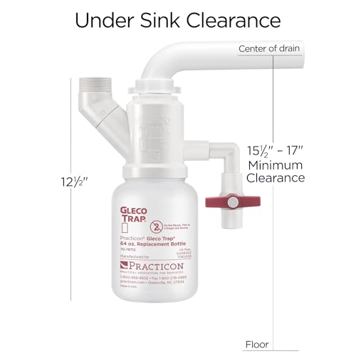 Practicon Gleco Trap System, Clay & Plaster Sink Trap Kit, 64 oz.