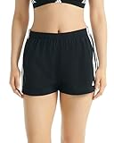 adidas Womens 3 Stripes Active Essentials Cotton Boxer Short Bottom, Black, X-Large