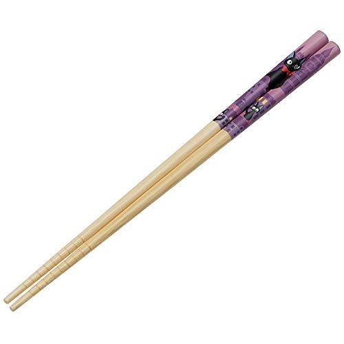 Studio Ghibli - Kiki's Delivery Service - Jiji, Skater Anti-Slip Grip Bamboo Chopsticks