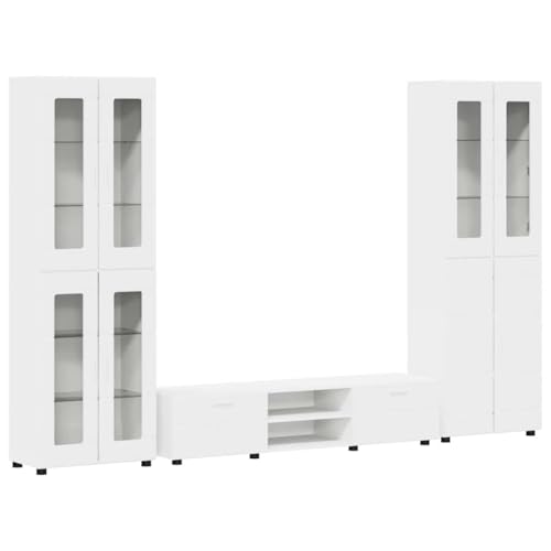 Lumanois Conjunto de Mueble de TV con cajón Madera de ingeniería,Mobiliario,Conjuntos de Muebles para Salones,126.02kg-3398004