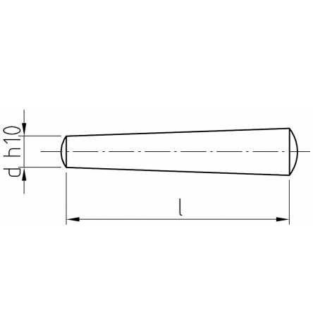 Reidl Kegelstifte 6 x 50 mm DIN 1 Stahl blank 100 Stück