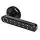 Miratic Türgriff Mit Fingerprint Elektrisches Türschloss mit Touch-Tastatur und SMART-Funktion Elektronisches Türschloss USB-C-Notstrom Bluetooth 5.0 Schwarz