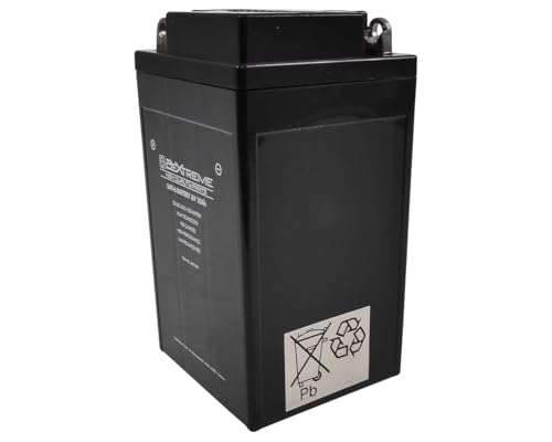 2EXTREME Batterie B49-6 6V, 10Ah AGM wartungsfrei 91x83x159mm kompatibel für BMW R 25/3, R 50/2, R50 S R 51 R 60 69, Vespa GS 160. SS180, Rally 180 200