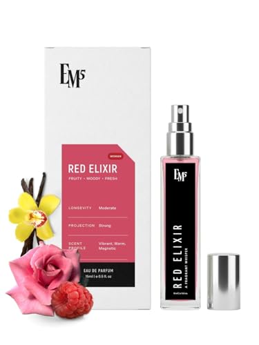 Image of EM5 Red Elixir Perfume for Women | Sweet Vanilla Fruity Fragrance | Eau De Parfum Spray | Luxury Gift for Her | 15 ml