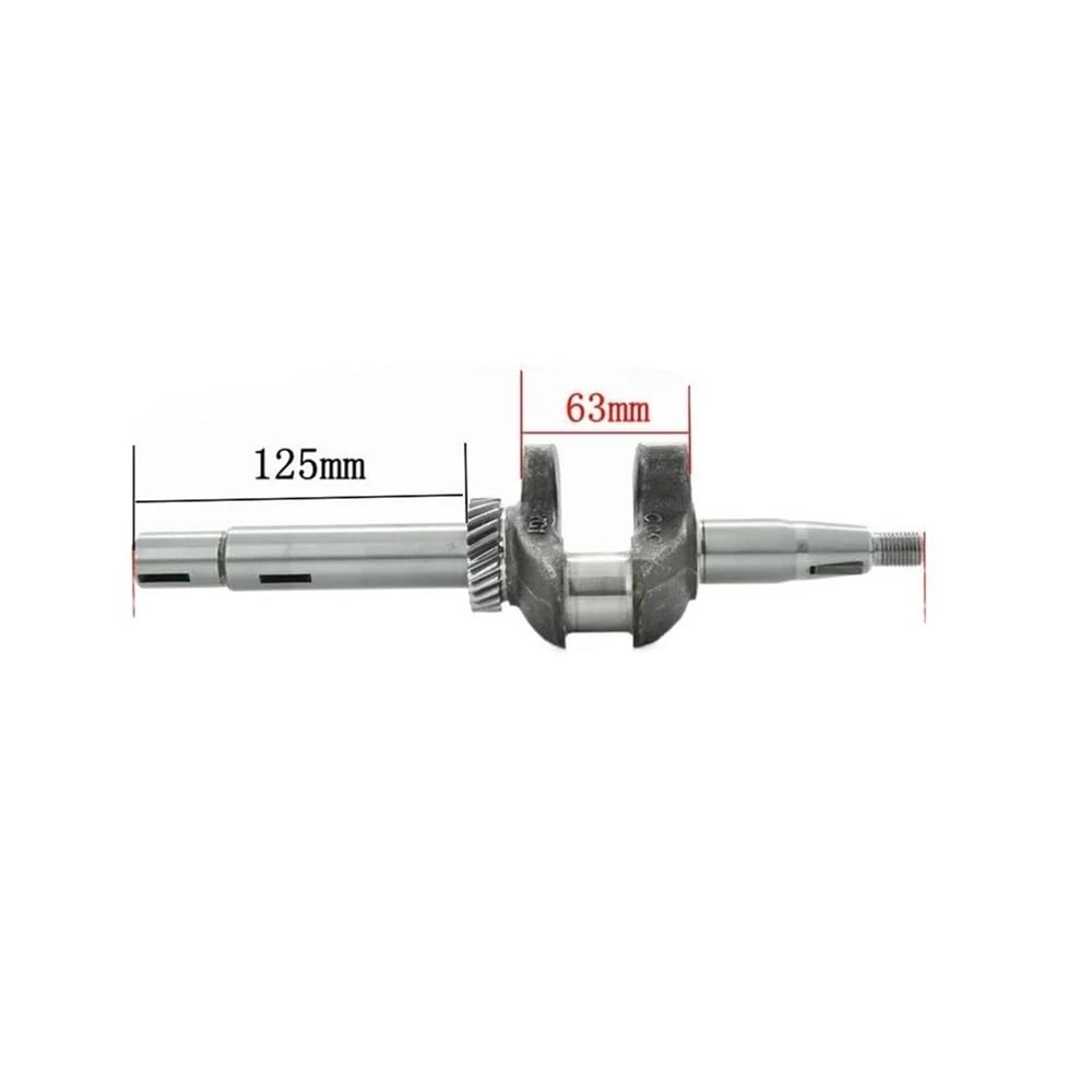 Cigüeñal GXV160 C12 / C14 Apto For Motor GXV160 5.5HP HRJ216, Cortacésped, Cigüeñal, Reemplazo del Eje Principal(C12)