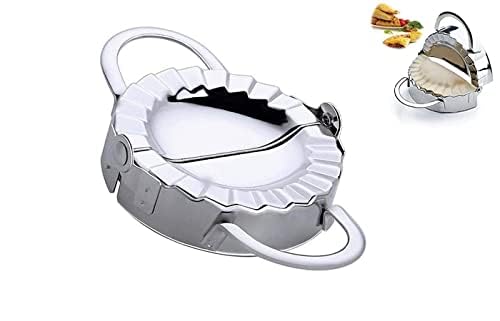 New Stainless Steel Ravioli mould Dumpling Maker Wrapper Pierogie Pie Crimper Pastry Dough Press Cutter Kitchen Gadgets (M 4inch) - Thumbnail 2