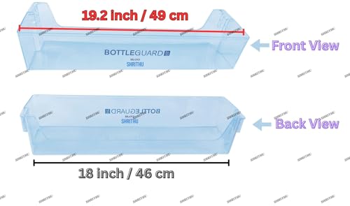Image of SHRITHU Bottle Shelf Rack for Fridge Compatible with Haier Double Door Refrigerator Gross Volume 276 Liter Part Code M62120G0685, 0060249243A