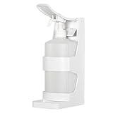 M&T Displays Wall Glass Mounting Sanitizer Dispenser 1000 mL. (33.8 oz.) Without Gel for Liquid/Lotion Soap, Lotions or Hand Sanitizing Products, Manual Push Bar Drip Tray