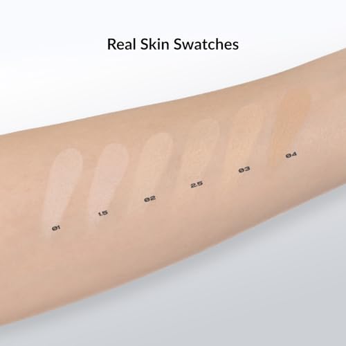 ABOUT TONE Blur Powder Pact 0.32oz - Pressed Powder Compact with Mirror and Puff Makeup Setting Finishing Blurring Natural Translucent Lightweight Face Sebum Oil Control Vegan Formula (04 TAN)