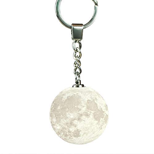 IDEAcone LED Moon Light Keychain, 3D Printing Key Chain, Car Key Chain