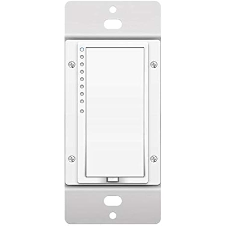 Insteon Smart 2-Wire Dimmer Wall Switch, Incandescent/Halogen Bulbs Only, No Neutral Required, 2474DWH (White) - Insteon Hub required for voice control with Alexa & Google Assistant