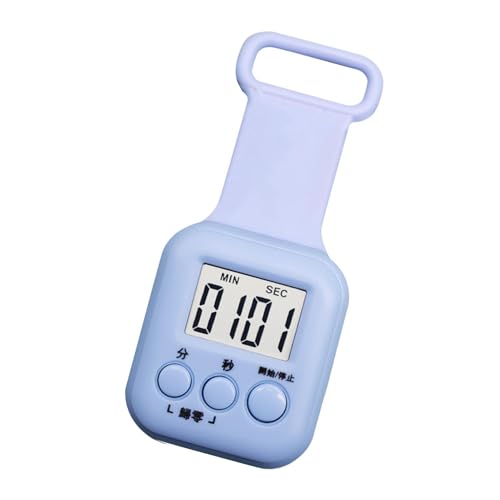 Digital Countdown Timer - Magnetic ABS LED Display Keychain Pendant With Memory Function | Portable Mini Alarm Clock For Gym Kit