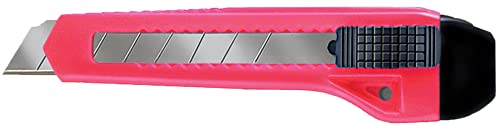 Image of ALLWAY K7-25 Retractable 18mm Snap-Off Knife, Neon, 25 Pack