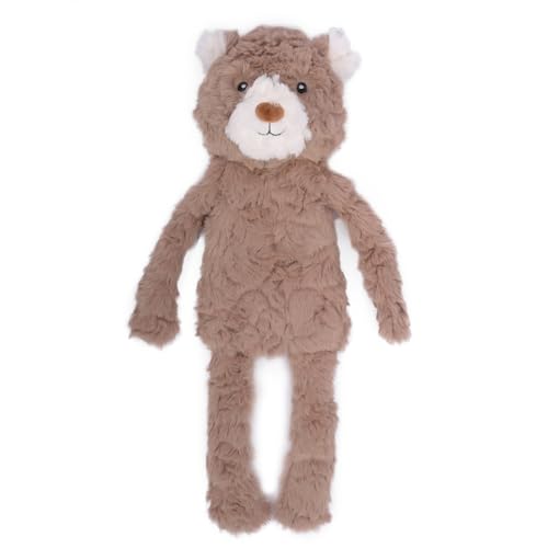 CHEWFFON Stuffless Dog Toy, Plush Puppy Squeaky Toy with Bear Des...