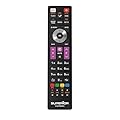 Superior Electronics Replacement Telefunken - Telecomando Universale Compatibile con TV Telefunken - Pronto all’Uso Senza Programmazione - Perfetto per Smart TV - Nero - SUPTRB016