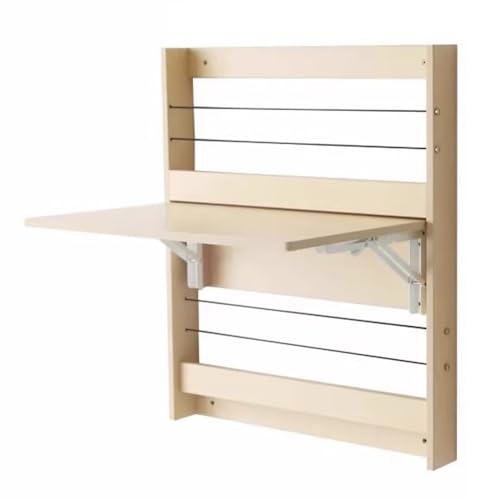 Table murale compacte blanche avec étagères de rangement pour ordinateur