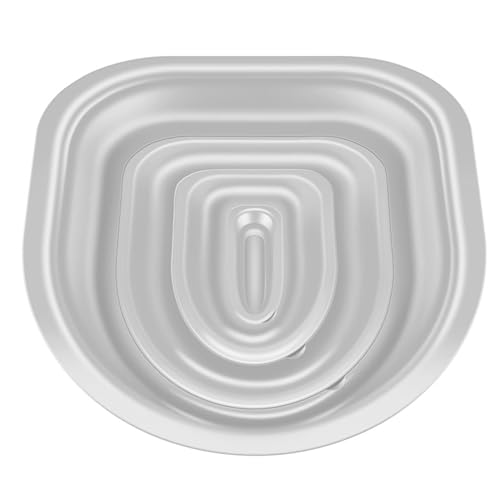 Jiakalamo Cat Toilet Training Kit,Durable Detachable Cat Toilet Trainer Cat Training Kit System for Toilet,Train Your Cat to Use The Toilet,Groove Design Lightweight(Gray)