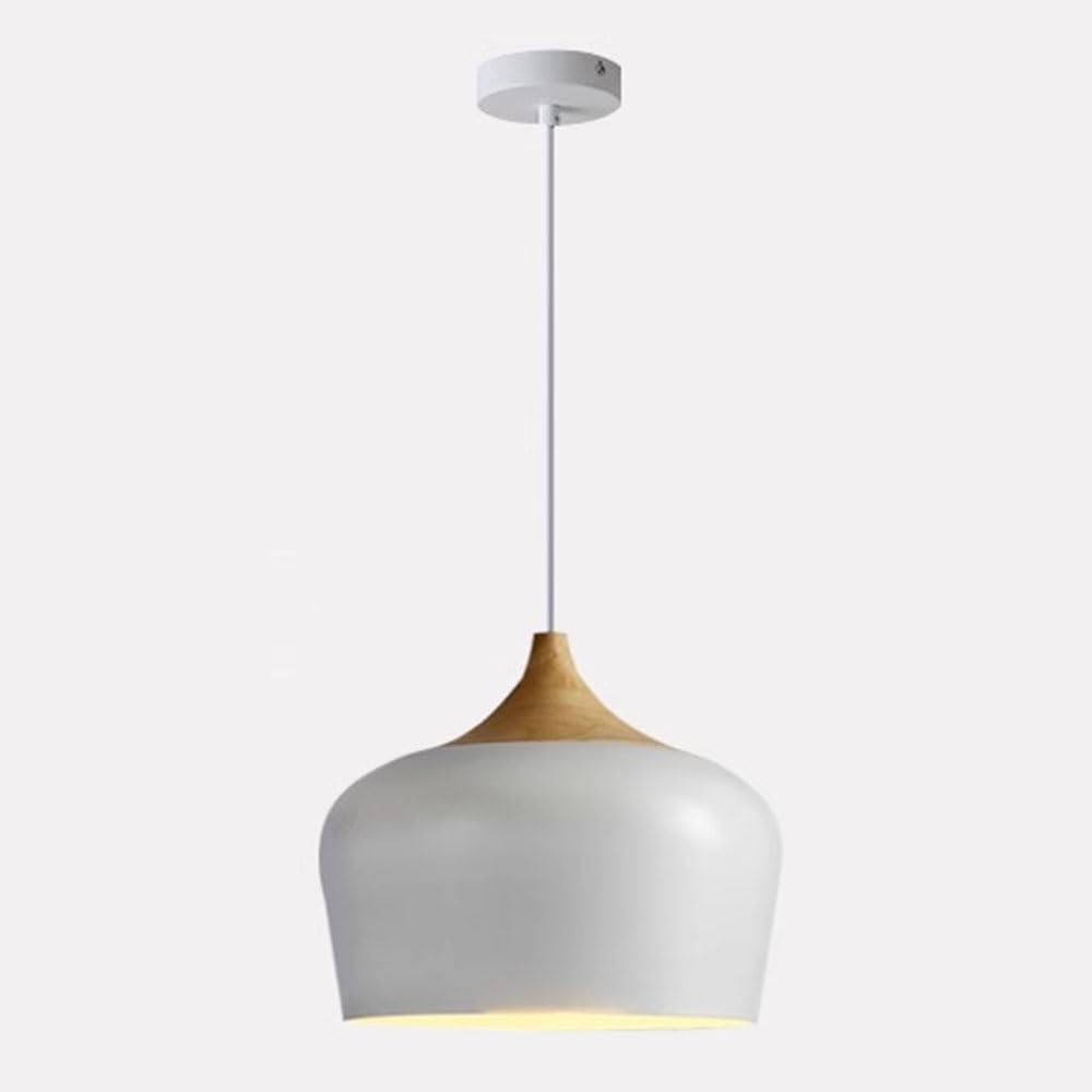 STVDEDG Creative Cone Single Head Chandelier Simple 11.8” Dome Pendant Light Shade Fashion Design Color Suspension Lights E27 Source Single Head Hanging Lamp for Loft Coffee Kitchen Island Fixture